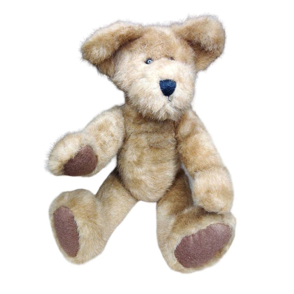 BOYDS BEAR BROWN POSABLE TEDDY BEAR 16" STUFFED PLUSH DOLL TOY.